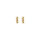 gold plated triple ball studs