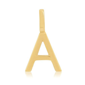 gold initial pendant