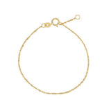 gold singapore bracelet