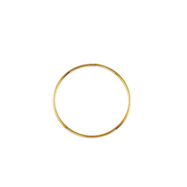 yellow gold thin hoops