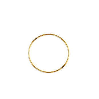 yellow gold thin hoops