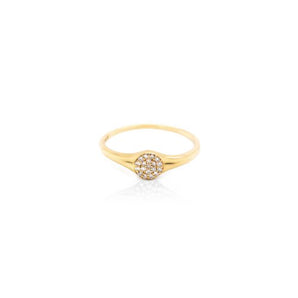 diamond signet ring