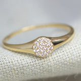 diamond signet ring