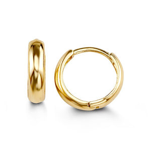 Mini Bold Hoops | Yellow Gold