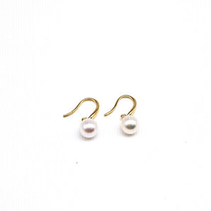 pearl drop earrings