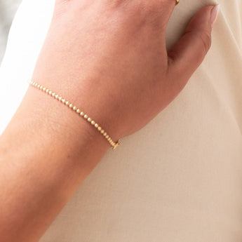 gold ball bracelet