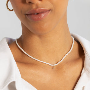 Pearl Initial Necklace