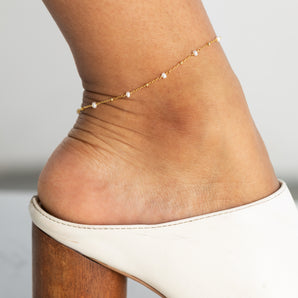 Satellite Pearl Anklet
