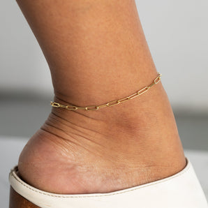 paperclip anklet