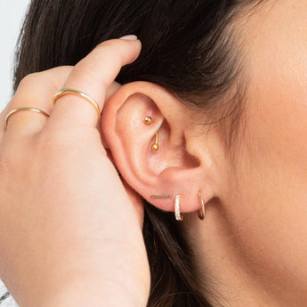 gold earrings