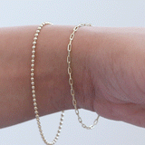 gold ball bracelet