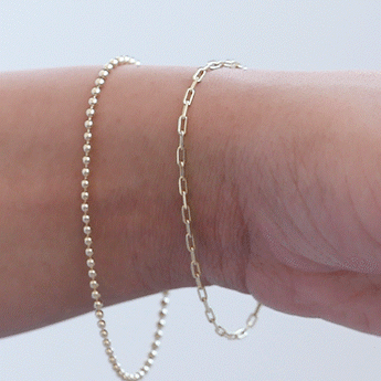 gold ball bracelet