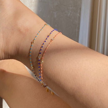 coloured anklets