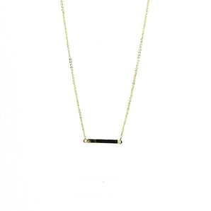 Dainty Gold Bar Necklace