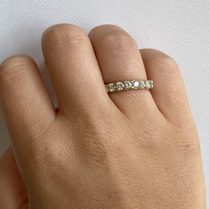yellow gold full eternity band