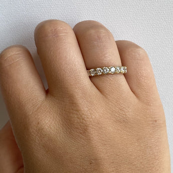 yellow gold full eternity band