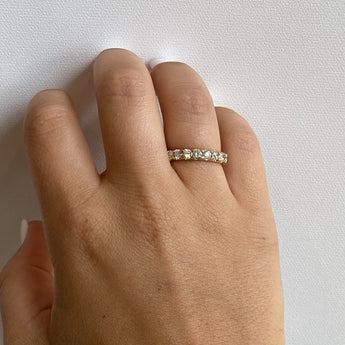 yellow gold full eternity band