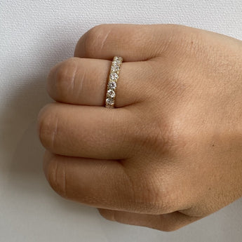 yellow gold full eternity band