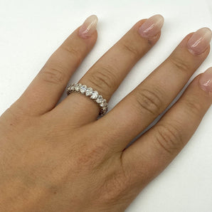 Oval Diamond Eternity Band