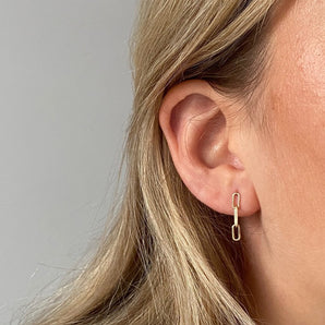 paperclip earrings