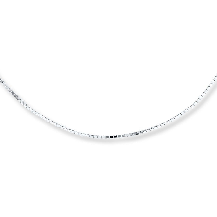 Mini Box Chain Mini Box Chain Necklace | Dainty Diamond Solid Gold Chains