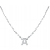 sterling silver dainty initial