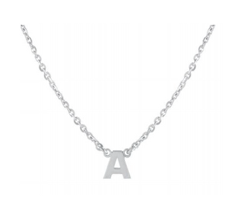 sterling silver dainty initial