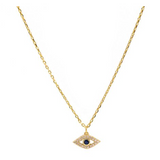 gold evil eye necklace