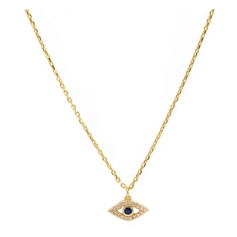 gold evil eye necklace