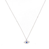 sterling silver evil eye necklace