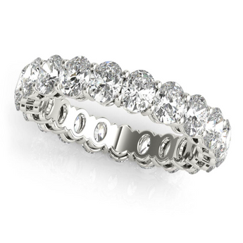 oval diamond eternity abnd