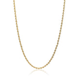 yellow gold rope chain