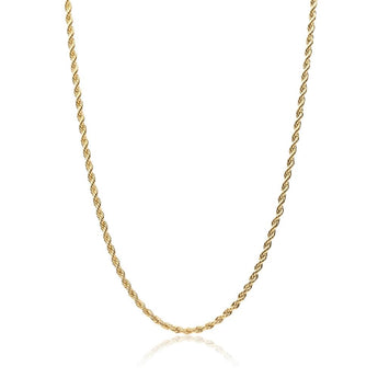 yellow gold rope chain