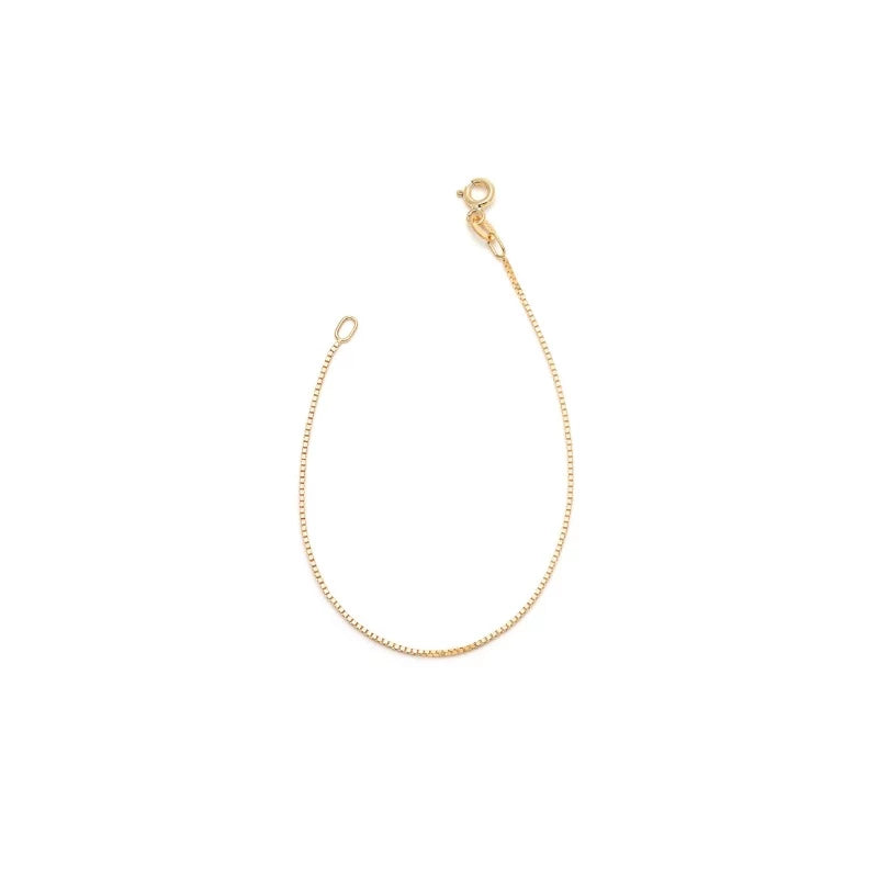 gold box chain anklet