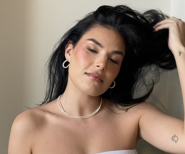 dainty pearl necklace