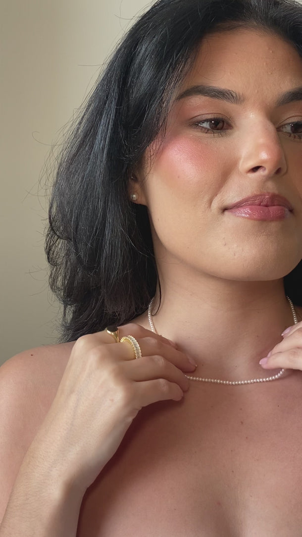 dainty pearl necklace