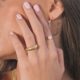 gold plated bubble ring