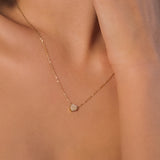 yellow gold heart necklace