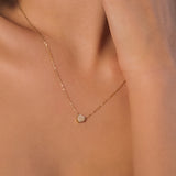 yellow gold heart necklace