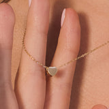 yellow gold heart pendant