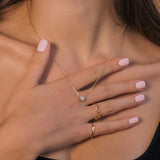 yellow gold heart necklace
