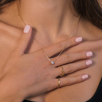 yellow gold heart necklace