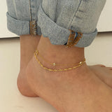 gold anklets