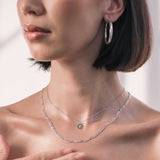 large silver bold hoops