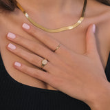 10k yellow gold band ring