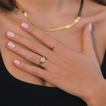 10k yellow gold band ring