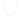 mini yellow gold paperclip necklace
