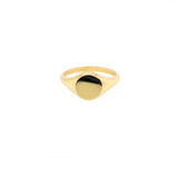 classic yellow gold signet ring