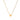 yellow gold heart necklace
