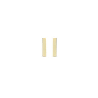 yellow gold bar studs